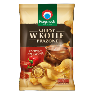 Przysnacki Chipsy w Kotle prażone papryka czerwona 125 g